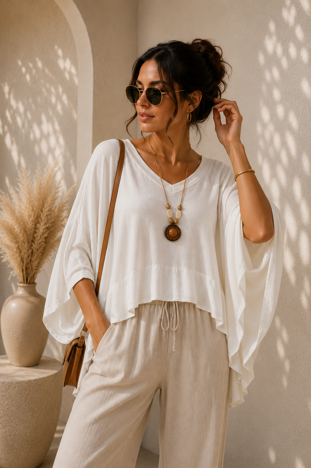 Blusa Ampla Off White