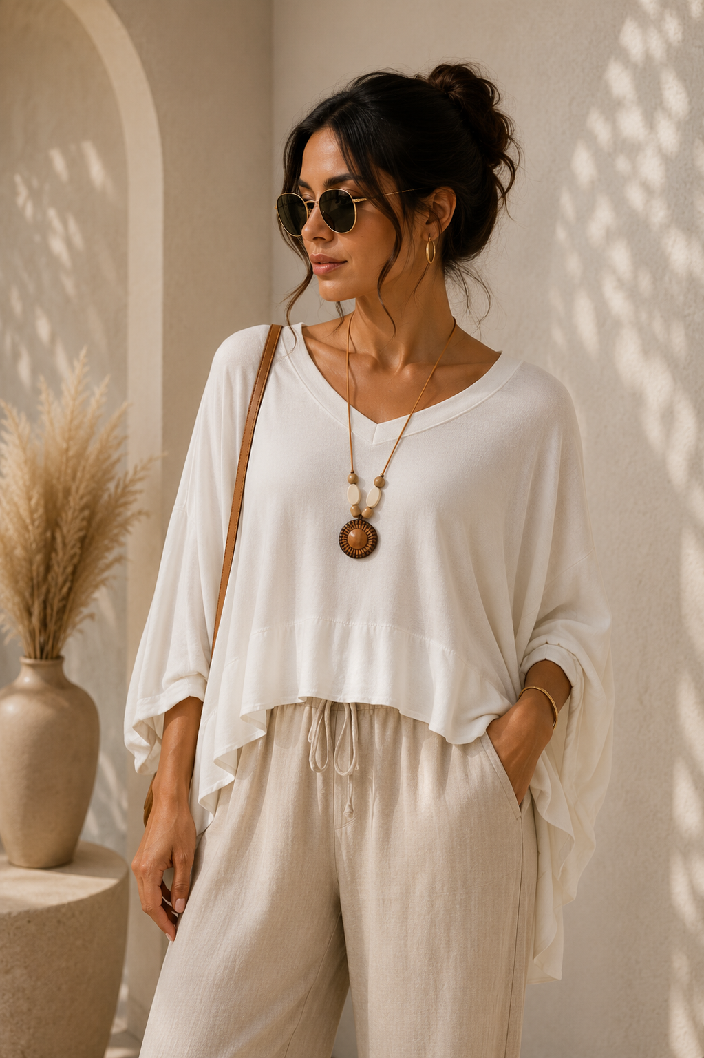 Blusa Ampla Off White