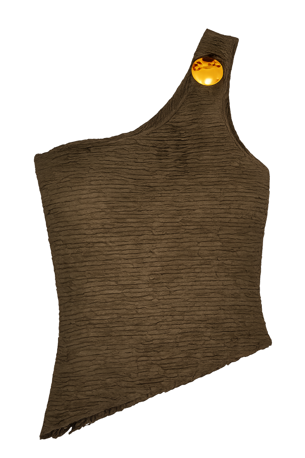 Blusa Ombro Único com Detalhe Dourado