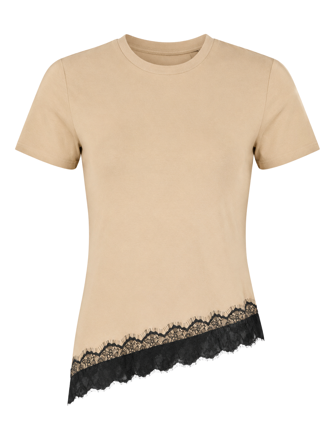 Blusa Assimétrica com Renda