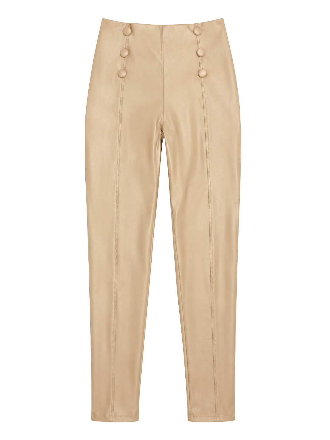 Calça Skinny Cirrê Nude Elegance