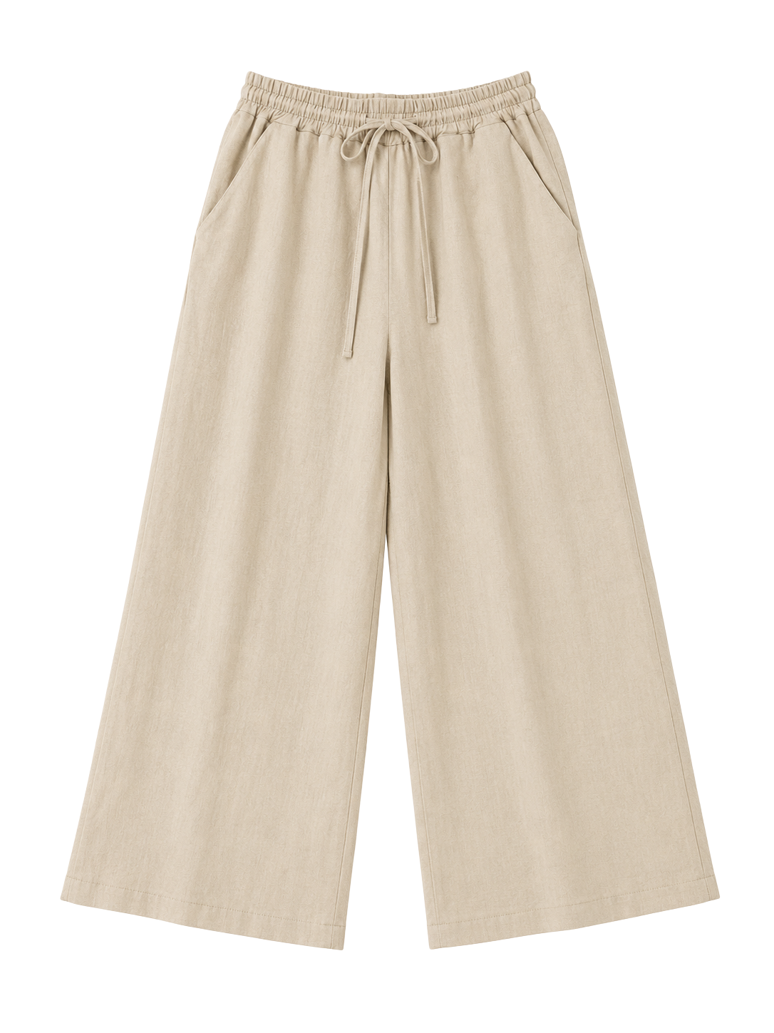 Calça Pantalona Bege Flow